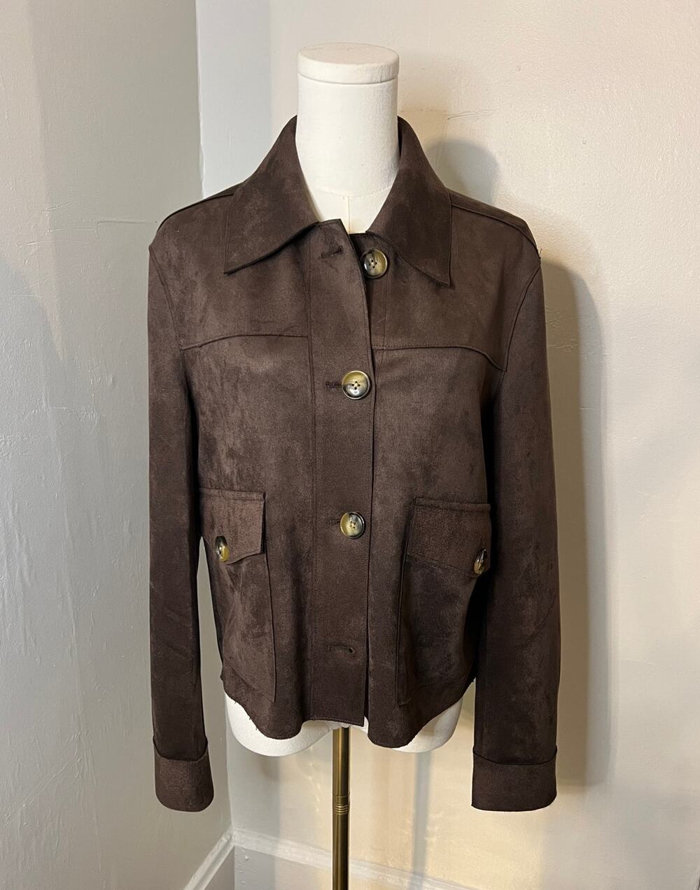 Philosophy Faux leather Jacket Size Medium (B160293)